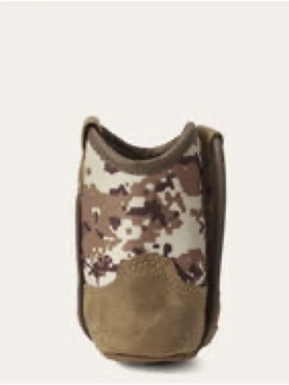 Kids Tan Suede & Camouflage Bootie
